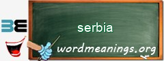 WordMeaning blackboard for serbia